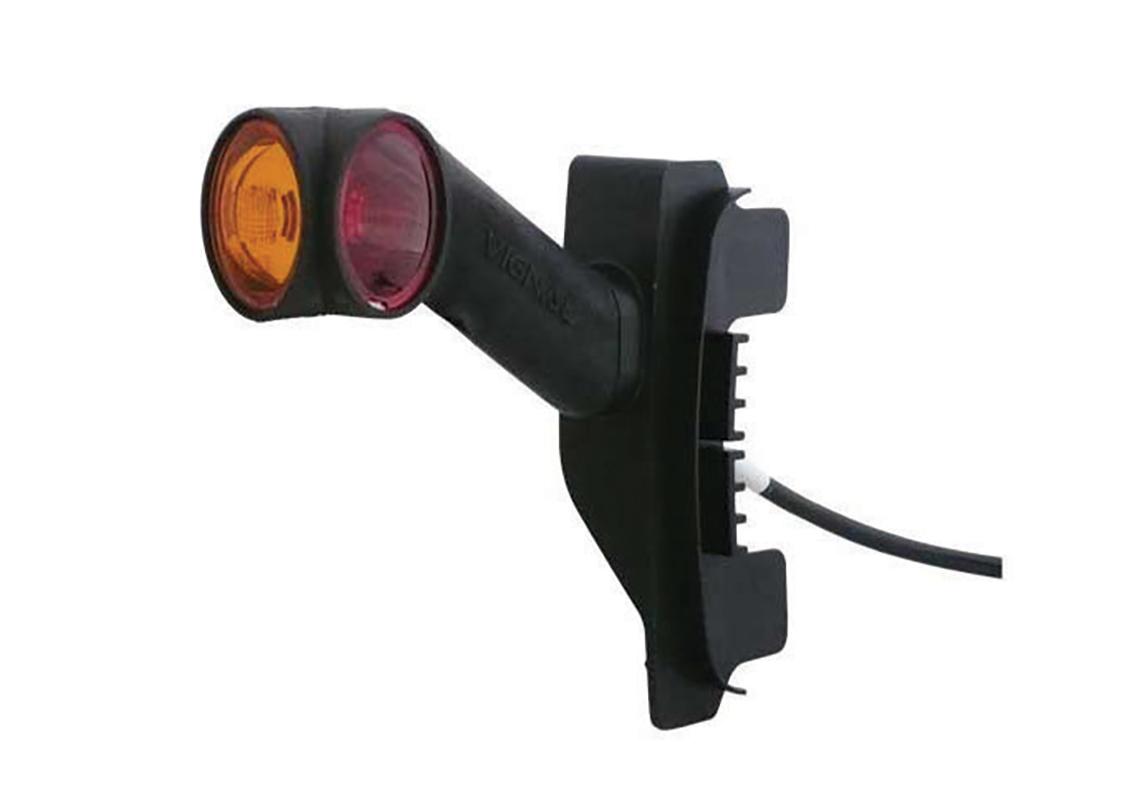 Luce d'ingombro LED 12/24V trasparente + rosso + ambra per il montaggio su LC8